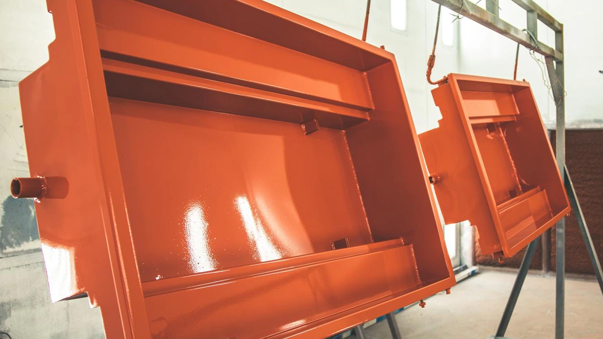 Apollo Engineering one of the largest paint spray and bake booths in NSW Australia