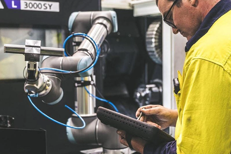 UR10 Collaborative Robot for machining large parts by Apollo Engineering NSW Australia