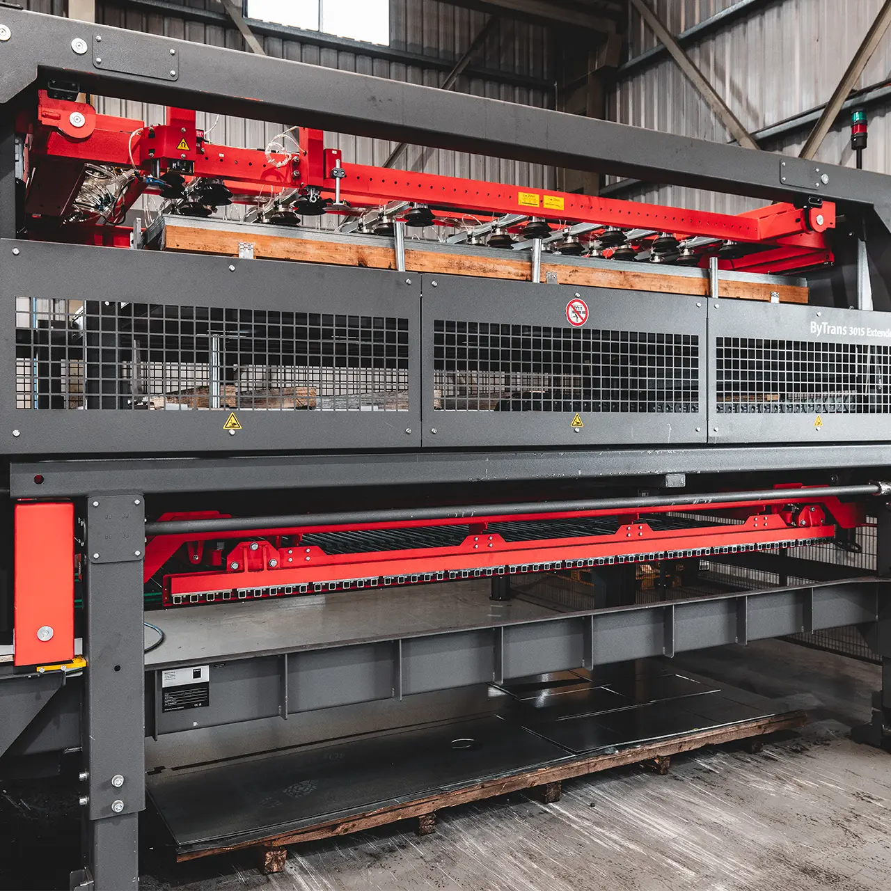 apollo engineering bytrans 3015 extended laser cutting automation system nsw australia