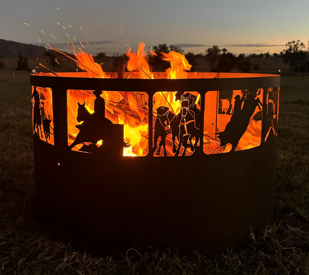 roll-formed firepit laser cutting by Apollo Engineering in Tamworth