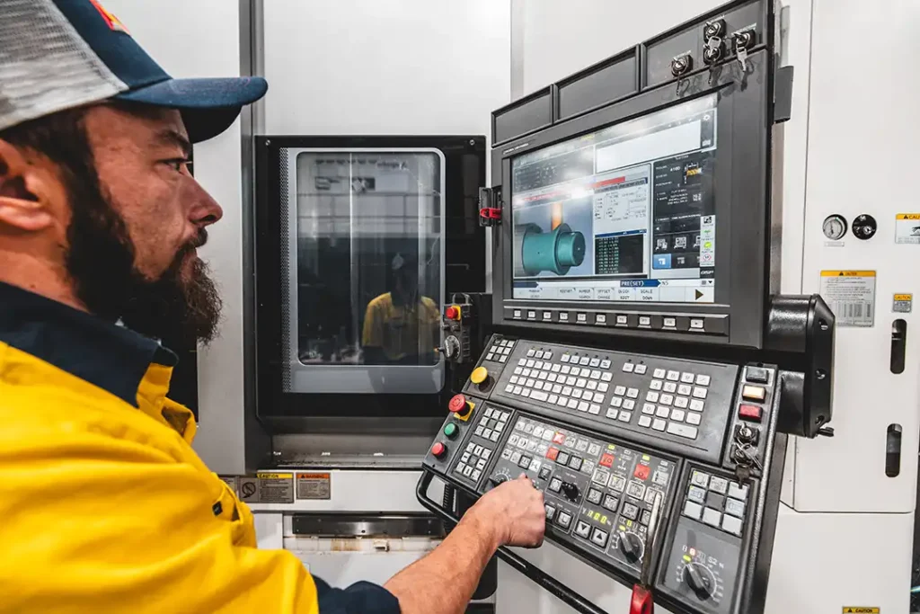 CNC Machining Programming at the Apollo Engineering factory