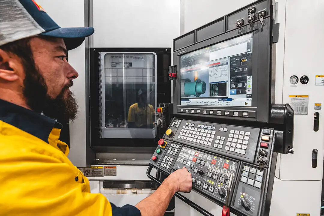 CNC Machining Programming at the Apollo Engineering factory
