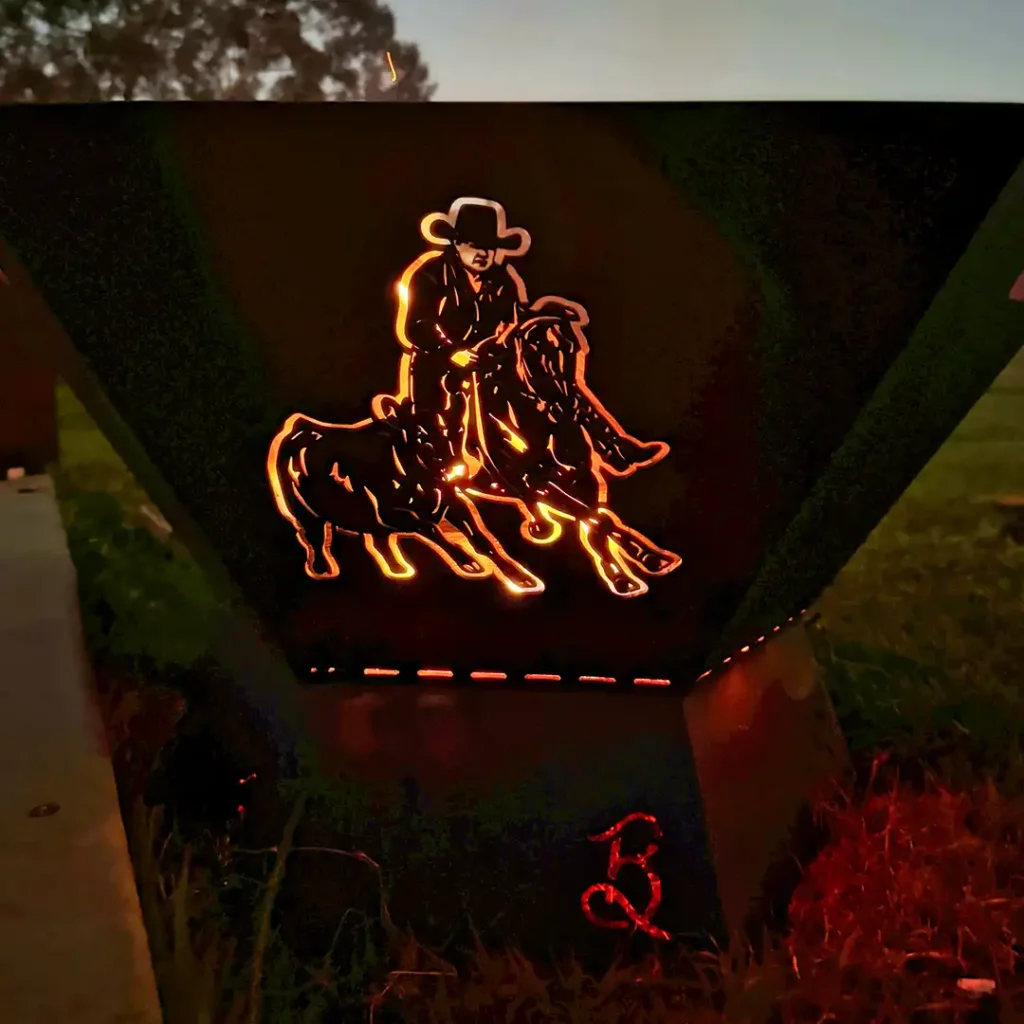 custom steel fire pit by apollo engineering tamworth nsw